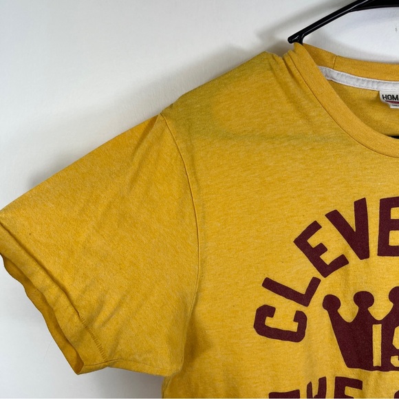 Cleveland Is The City Tshirt Yellow Cleveland Cavs Colors Basketball Homage M/L - Picture 5 of 9